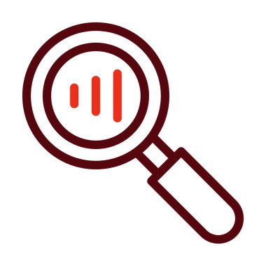 Analiz Vektörü Kalın Çizgi Kişisel ve Ticari Kullanım İçin İki Renk Simgesi