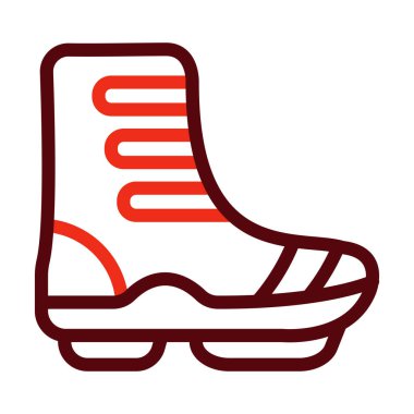 Kişisel ve ticari kullanım için Önyükleme Vektörü Kalın Çizgisi İki Renk Simgesi