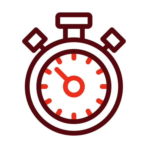 Chronometer Vector Thick Line Zwei Farbsymbole Für Den Persönlichen Und — Stockvektor