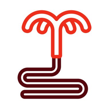 Yakalama Kancası Kalın Çizgi Kişisel ve Ticari Kullanım İçin İki Renk Simgesi