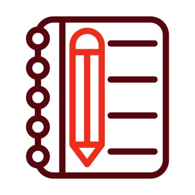 Kişisel ve Ticari Kullanım İçin Kısa Vektör Kalın Çizgisi İki Renk Simgesi