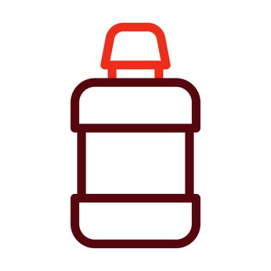 Ağız gargarası Kalın Çizgisi Kişisel ve Ticari Kullanım İçin İki Renk Simgesi