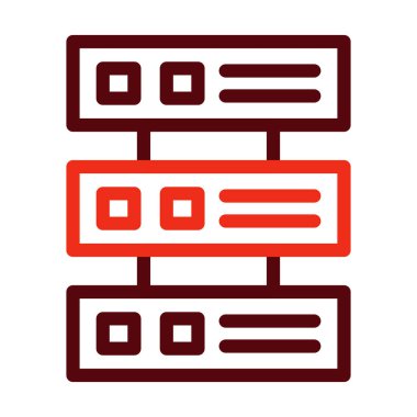 Kişisel ve ticari kullanım için Depolama Vektörü Kalın Çizgisi İki Renk Simgesi