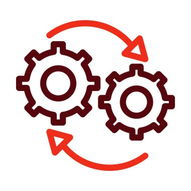 Kişisel ve ticari kullanım için İşlem Vektörü Kalın Çizgi İki Renk Simgesi