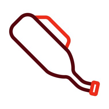 Kişisel ve Ticari Kullanım İçin Benzin Kalın Çizgi İki Renk Simgeleri