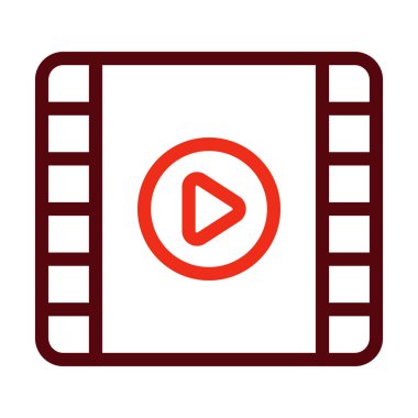 Kişisel ve ticari kullanım için Görüntü Vektörü Kalın Çizgisi İki Renk Simgesi