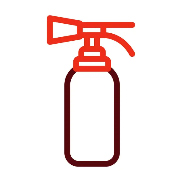Extinguisher Vector Thick Line Two Color Icons Personal Commercial Use — Stock Vector