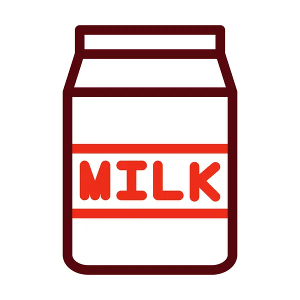 Двухцветные Иконки Вектора Молока Личного Коммерческого Использования — стоковый вектор