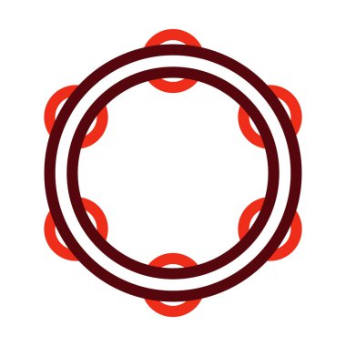 Tef Vektörü Kalın Çizgi Kişisel ve Ticari Kullanım İçin İki Renk Simgesi