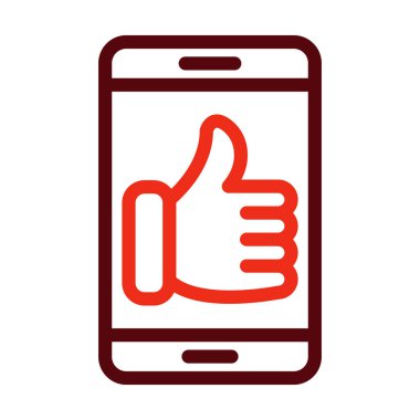 Kişisel ve ticari kullanım için Vektör Kalın Çizgisi İki Renk Simgesi gibi