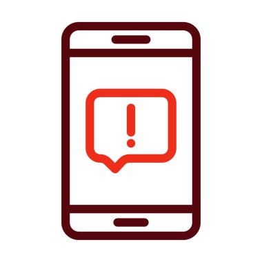 Kişisel ve Ticari Kullanım İçin Şikayet Vektör Kalın Çizgisi İki Renk Simgesi