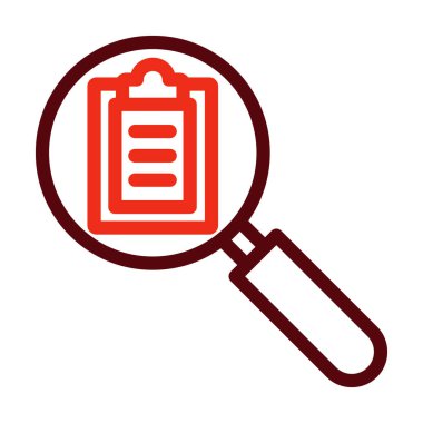 Kişisel ve Ticari Kullanım İçin Araştırma Vektörü Kalın Çizgisi İki Renk Simgesi