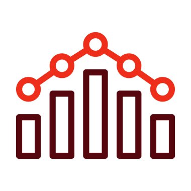 Kişisel ve Ticari Kullanım İçin Değişken Vektör Kalın Çizgisi İki Renk Simgesi