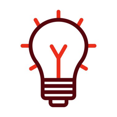 Kişisel ve ticari kullanım için ilham Vektörü Kalın Çizgi İki Renk Simgeleri