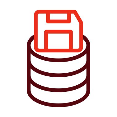 Veri Vektörü Kalın Çizgi İki Renk Simgelerini Kişisel ve Ticari Kullanım İçin Kaydet