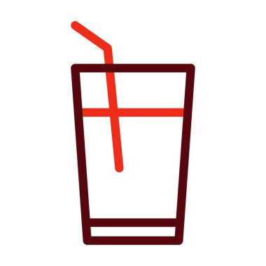 Kişisel ve ticari kullanım için Vektör Kalın Çizgisi İki Renk Simgesi İç