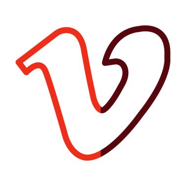 Kişisel ve ticari kullanım için Vimeo Vektör Kalın Çizgi İki Renk Simgeleri