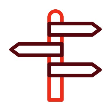 Kişisel ve Ticari Kullanım İçin İmza Kalın Çizgisi İki Renk Simgesi