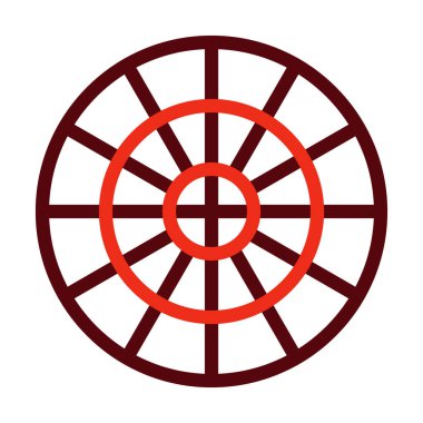 Kişisel ve ticari kullanım için Renk Vektörü Kalın Çizgisi İki Renk Simgesi