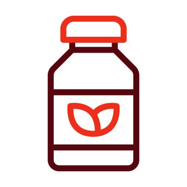 Kişisel ve Ticari Kullanım İçin Ek Vektör Kalın Çizgi İki Renk Simgesi