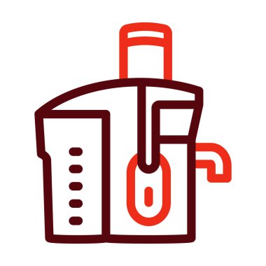 Meyve sıkacağı Kalın Çizgisi Kişisel ve Ticari Kullanım İçin İki Renk Simgesi