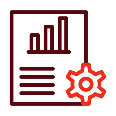 Kişisel ve ticari kullanım için Kalın Çizgi İki Renk Simgesi Planlama