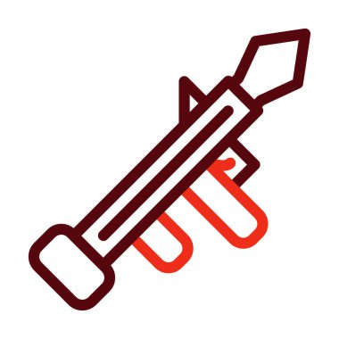 Kişisel ve ticari kullanım için Kalın Satır İki Renk Simgeleri