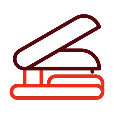 Daktilo Vektörü Kalın Çizgisi Kişisel ve Ticari Kullanım İçin İki Renk Simgesi