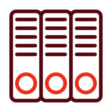 Kişisel ve Ticari Kullanım İçin Bağlayıcı Vektör Kalın Çizgisi İki Renk Simgesi