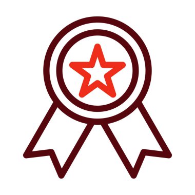 Kişisel ve Ticari Kullanım İçin Başarı Vektör Kalın Çizgisi İki Renk Simgesi