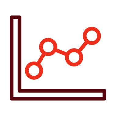 Satır Çizelgesi Kalın Çizgi Kişisel ve Ticari Kullanım İçin İki Renk Simgesi