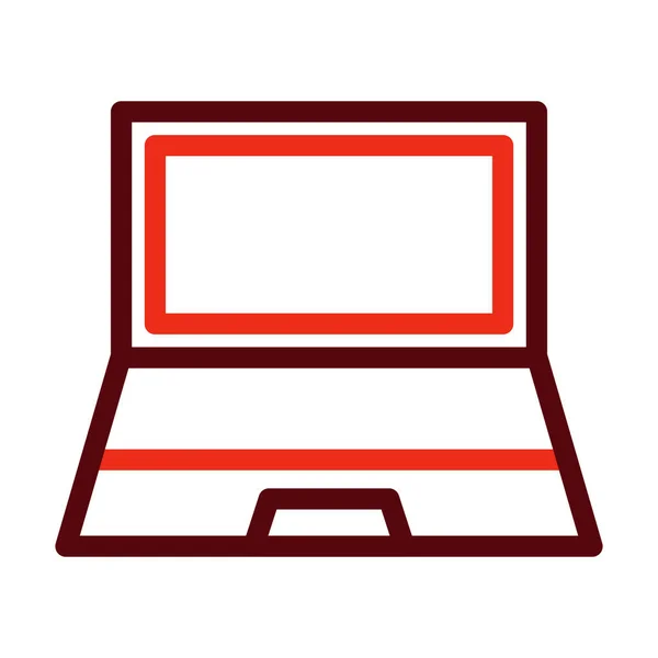 Notebook Support Vector Thick Line Zwei Farben Symbole Für Den — Stockvektor