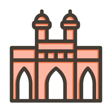 Hindistan 'ın Kalın Geçidi Kişisel ve Ticari Kullanım İçin Renk Simgesi Doldurulmuş