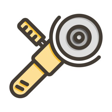 Sander Vektör Kalın Çizgisi Kişisel ve Ticari Kullanım için Renk Simgesi Dolduruldu