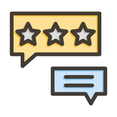 Kişisel ve Ticari Kullanım İçin Renk Simgesi Doldurulmuş Geribildirim Vektörü Kalın Çizgisi