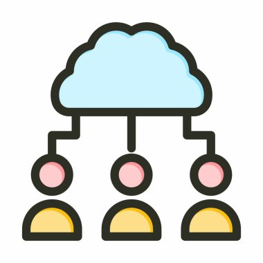 Kişisel ve Ticari Kullanım İçin Renk Simgesi Doldurulmuş Eşleştirici Vektör Kalın Çizgisi