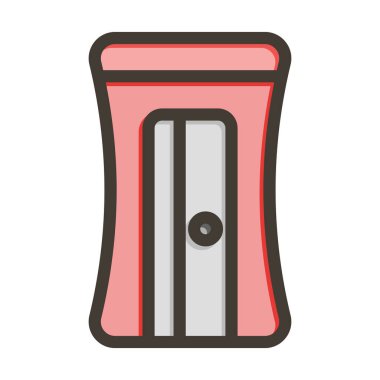 Keskinleştirici Vektör Kalın Çizgisi Kişisel ve Ticari Kullanım için Renk Simgesi Dolduruldu