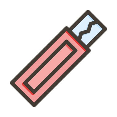 Sakız Vektörü Kalın Çizgisi Kişisel ve Ticari Kullanım İçin Renk Simgesi Dolduruldu