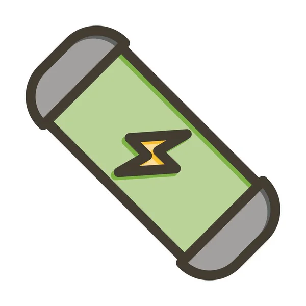 Energy Vector Thick Line Colors Icon Für Den Persönlichen Und — Stockvektor