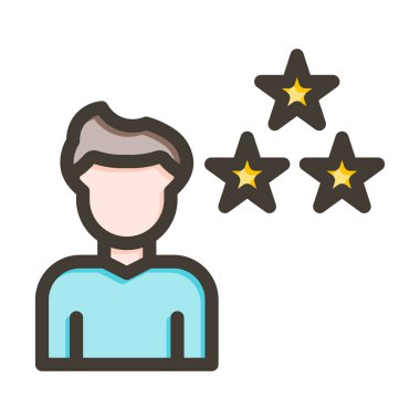 Kişisel ve Ticari Kullanım İçin Renk Simgesi Doldurulmuş İnceleme Vektörü Kalın Satırı