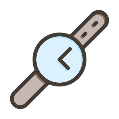 Kişisel ve ticari kullanım için Renk Simgesi Doldurulmuş Vektör Kalın Çizgisini İzle