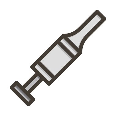 Et Doldurucu Vektör Kalın Çizgisi Kişisel ve Ticari Kullanım İçin Renk Simgesi Dolduruldu