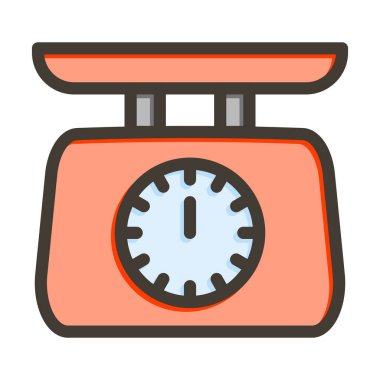 Ağırlık Boyutu Kalın Çizgisi Kişisel ve Ticari Kullanım İçin Renk Simgesi Dolduruldu