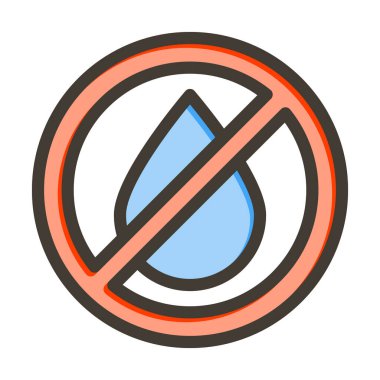 Kişisel ve ticari kullanım için Sıvı Vektör Kalın Çizgisi Renk Simgesi Doldurulmamış