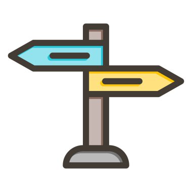 Kişisel ve Ticari Kullanım İçin Renk Simgesi Doldurulmuş İmza Vektörü Kalın Çizgisi