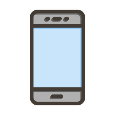 Kişisel ve ticari kullanım için Renk Simgesi Doldurulmuş Aygıt Vektörü Kalın Çizgisi