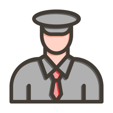 Kişisel ve Ticari Kullanım İçin Renk Simgesi Doldurulmuş Özel Vektör Kalın Çizgisi