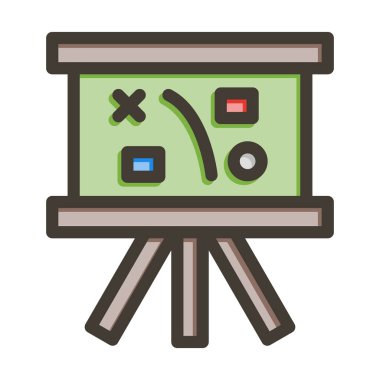 Planlama Stratejisi Kalın Çizgi Renk Simgesi Kişisel ve Ticari Kullanım İçin