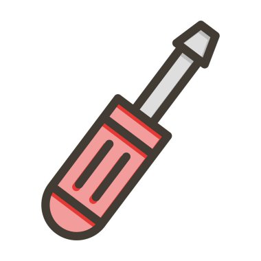 Kişisel ve ticari kullanım için Renk Simgesi Doldurulmuş Araç Vektörü Kalın Çizgisi