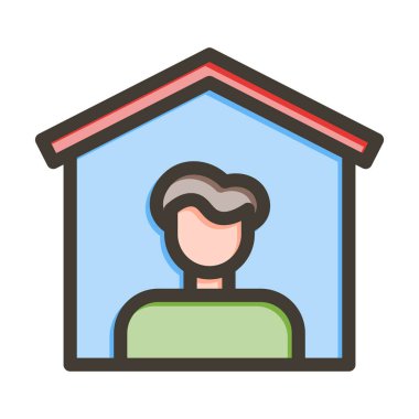 Refah Vektörü Kalın Çizgisi Renk Simgesi Kişisel ve Ticari Kullanım İçin